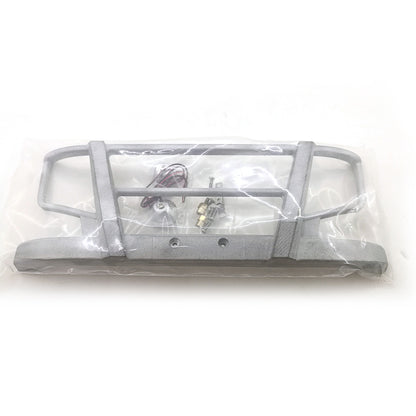 Grad Led Licht Metall Frontstoßstange DIY für Maßstab 1:14 RC Traktor LKW Baufahrzeug Modell Tamiya 56360