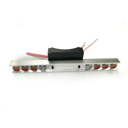Grad Motor-Lufteinlassgitterabdeckung mit LED-Kabeln für Tamiya 1/14 Maßstab 56301 King 56344 RC Traktor-LKW-Modelle