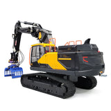 1/14 RC-Hydraulikbagger-Modell, Metall-Funksteuerungsbagger EC380 mit Metall-Greifschaufeln, T12D-Fernbedienung und Empfänger