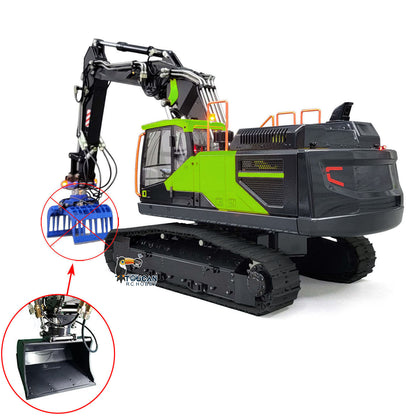 TOUCAN RC HOBBY MTM EC380 Metal 1/14 3-Arms RC Hydraulic Excavator Remote Control Digger 6-ways Reserving Valve T12D Remote Controller for Enthusiasts
