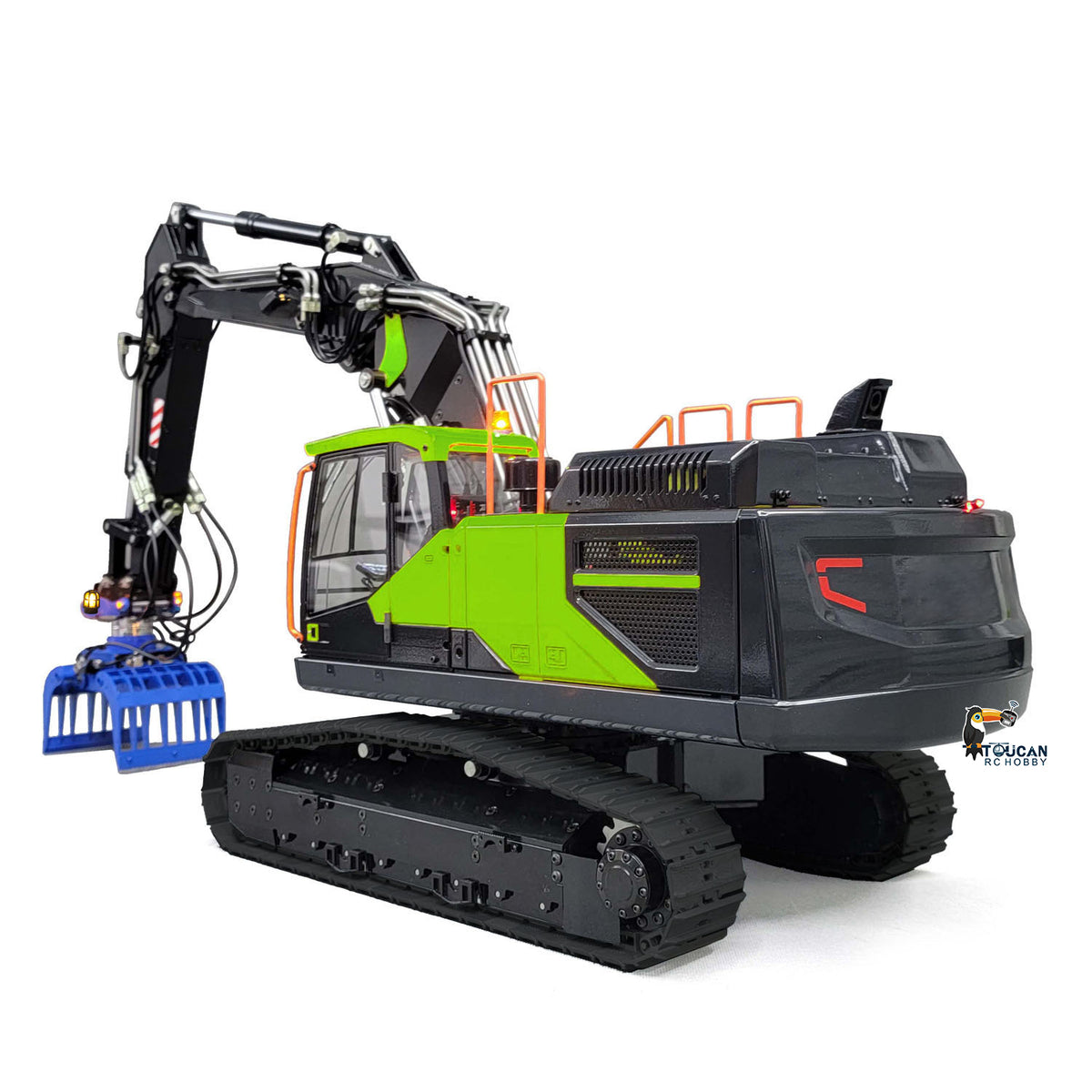 TOUCAN RC HOBBY MTM EC380 Metal 1/14 RC Hydraulic Excavator Remote Control Vehicle 5-ways Reserving Valve T12D Remote Controller for Adults