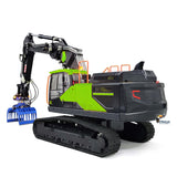 1/14 RC-Hydraulikbagger-Modell, Metall-Funksteuerungsbagger EC380 mit Metall-Greifschaufeln, T12D-Fernbedienung und Empfänger