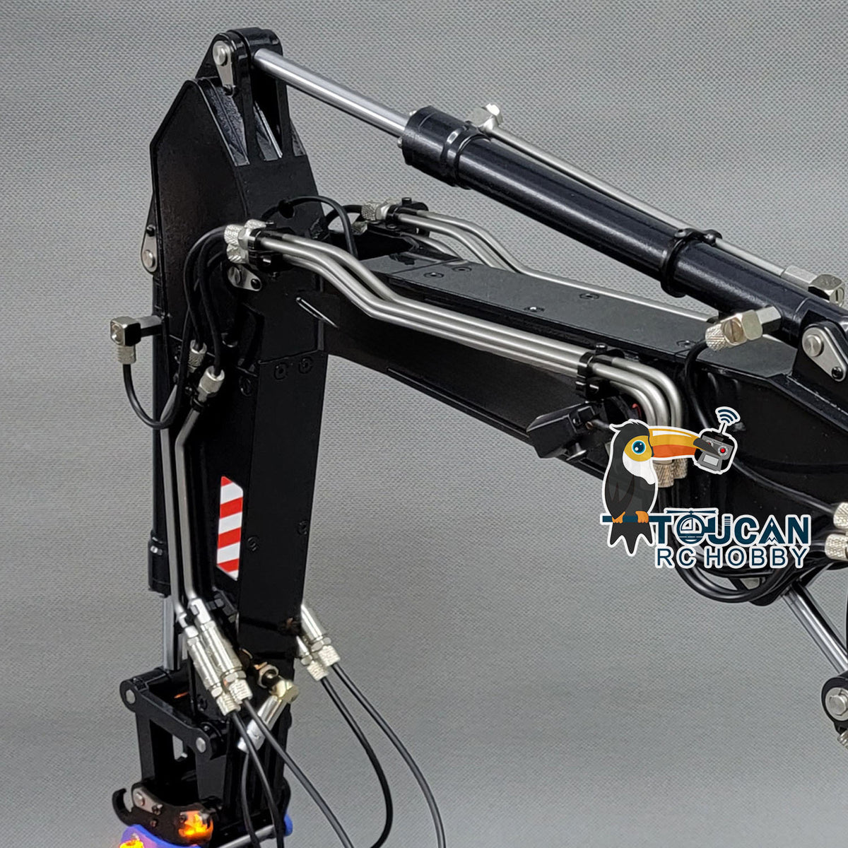 MTM-BA-EC380-3 1/14 Metal Hydraulic RC Crawler Excavator 3-Section Boom w/Hydraulic Grab & 3 Attachments PNP No Battery