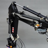 MTM EC380 Metal 1/14 3-Arms RC Hydraulic Excavator Remote Control Digger 6-ways Reserving Valve T12D Remote Controller for Enthusiasts