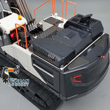 MTM EC380 Metal 1/14 3-Arms RC Hydraulic Excavator Remote Control Digger 6-ways Reserving Valve T12D Remote Controller for Enthusiasts
