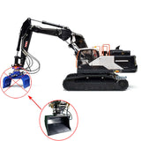 MTM EC380 Metal 1/14 3-Arms RC Hydraulic Excavator Remote Control Digger 6-ways Reserving Valve T12D Remote Controller for Enthusiasts