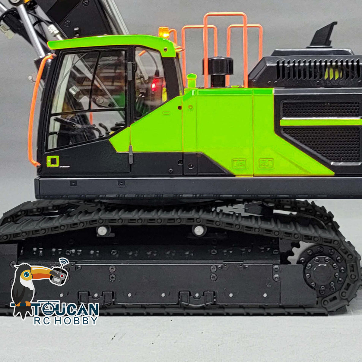 MTM-BA-EC380-3 1/14 Metal RC Hydraulic Excavator with 3-Piece Boom Hydraulic Grab Ripper & 2 Buckets PNP No Sound Light