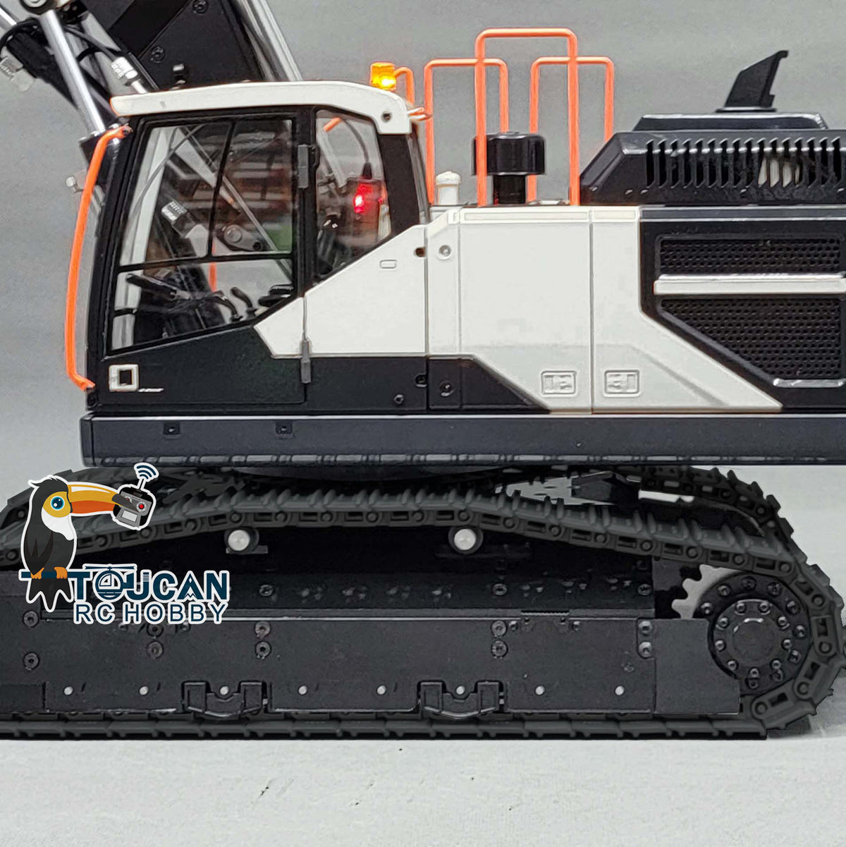 TOUCAN RC HOBBY MTM EC380 Metal 1/14 3-Arms RC Hydraulic Excavator Construction Vehicle 6-ways Reserving Valve Manually Quick-Release Coupler for Model Collector