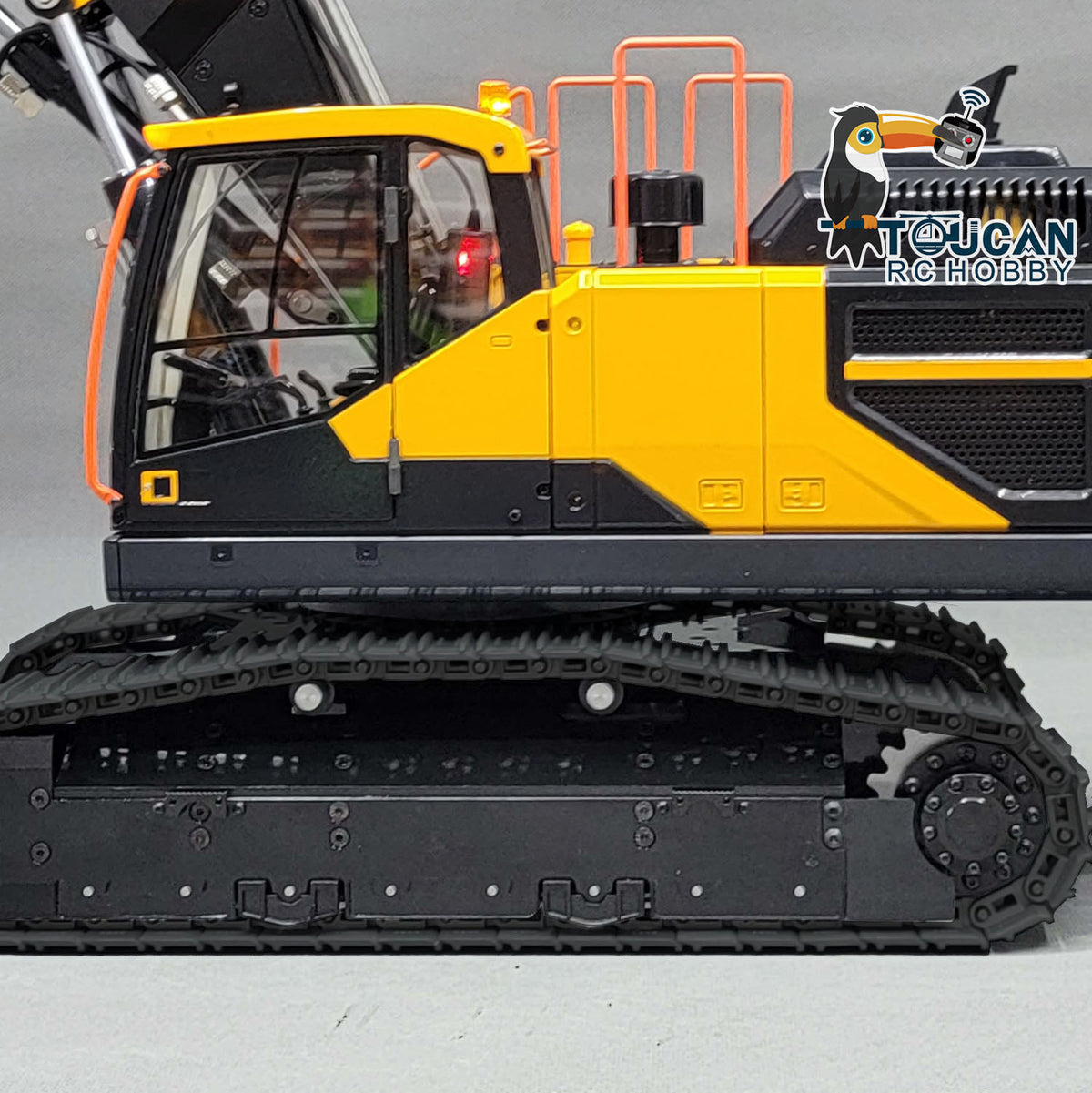 TOUCAN RC HOBBY MTM EC380 Metal 1/14 3-Arms RC Hydraulic Excavator Construction Vehicle 6-ways Reserving Valve Manually Quick-Release Coupler for Model Collector