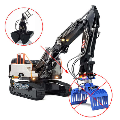 TOUCAN RC HOBBY MTM EC380 Metal 1/14 3-Arms RC Hydraulic Excavator Construction Vehicle 6-ways Reserving Valve Manually Quick-Release Coupler for Model Collector