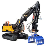 MTM EC380 1/14 Metal RC Hydraulic Excavator 6 Way Valve Quick Release Coupler T12D Radio Controller for Construction Collectors