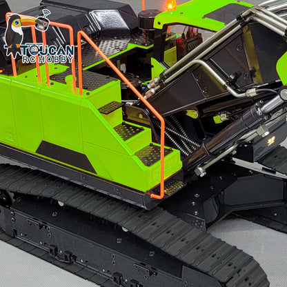 MTM-BA-EC380-3 Ready to Operate 1/14 Metal Hydraulic Crawler Excavator w/Hydraulic Grab & Multi-Attachments Battery Excluded