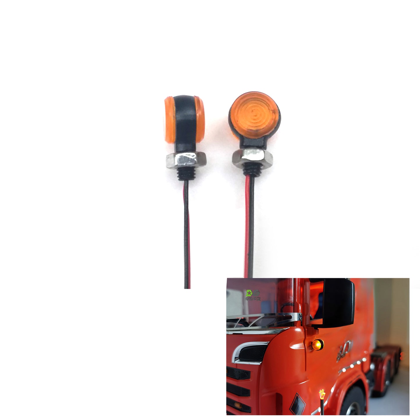 Gradmarkierungslampen LED-Licht für Tamiya 56323 1/14 RC Traktor-LKW-Bau-Automodell