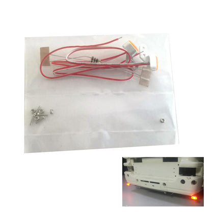 Grad 1/14 Skala RC Traktor Lkw Teil Metall Front Stoßstange Lichter Led DIY FÜR Tamiya 56344 56301 Autos Modelle
