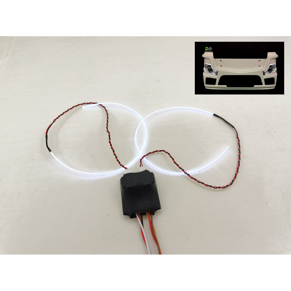 Grad 1/14 Skala Metall Leitern Pedal Glowing Draht Marker Lampe Transfer Fall Für Tamiya 56360 F16 RC Traktor Lkw Bau