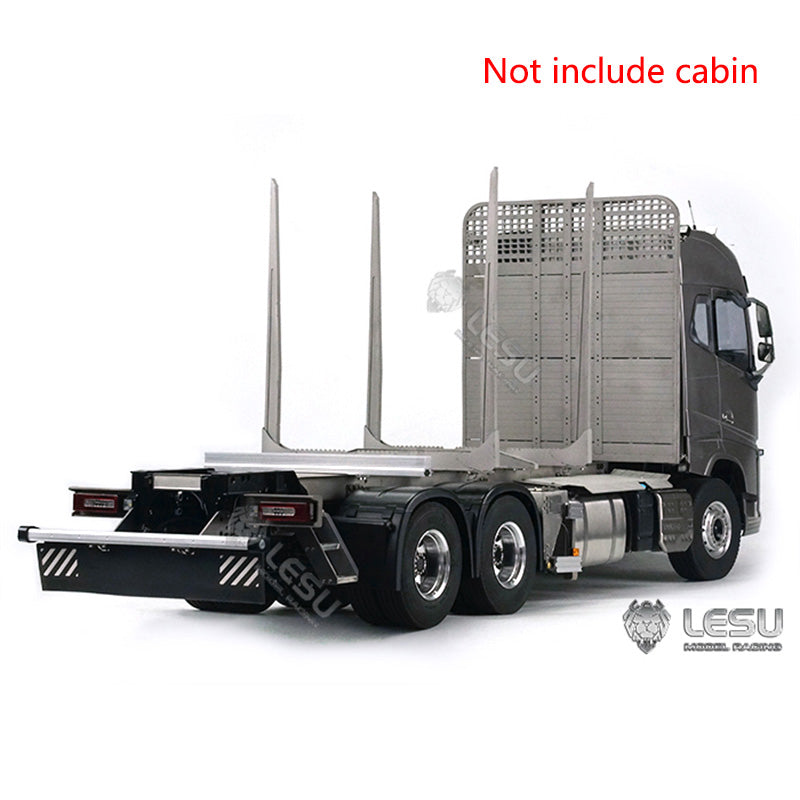 In Stock TOUCAN RC HOBBY LESU 1/14 Metal Chassis 6*6 Motor Light for Radio Controlled Timber Truck Tractor Vehicles DIY Cars