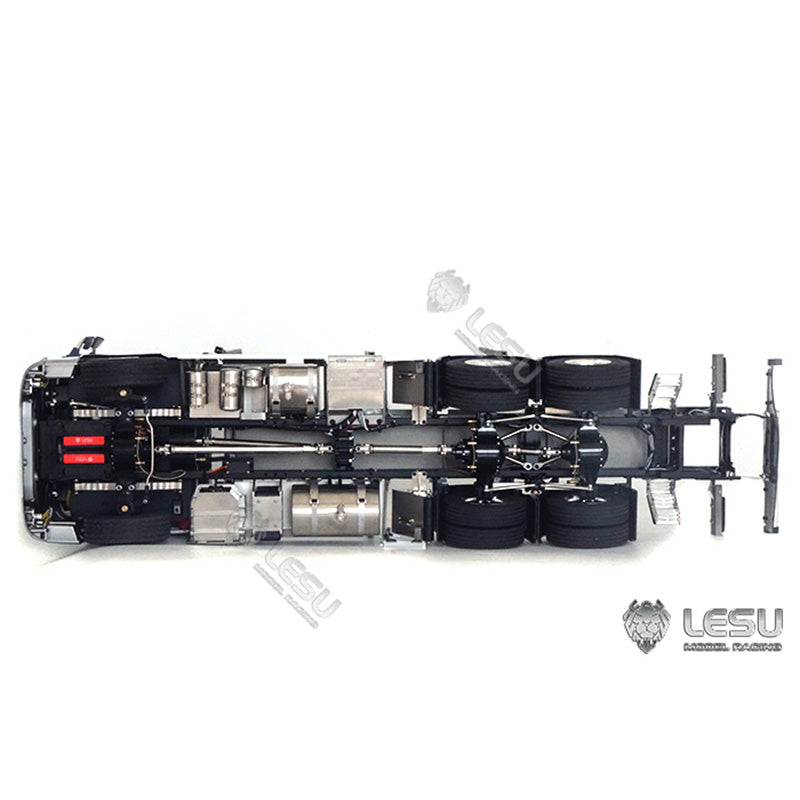 In Stock TOUCAN RC HOBBY LESU 1/14 Metal Chassis 6*6 Motor Light for Radio Controlled Timber Truck Tractor Vehicles DIY Cars