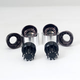 JDM XS45 Metal Tyre/Rear Double Wheel Hub for 1/14 Scale RC Tractor Truck Construction Transport Vehicle DIY Model Builders