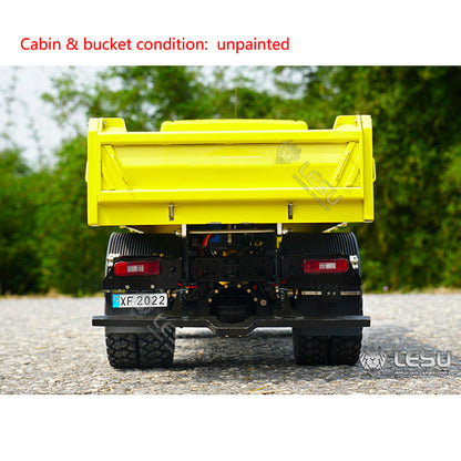 TOUCAN RC HOBBY LESU 1/14 4*4 Metal RC Dumper Radio Controlled Hydraulic Tipper Truck Electronic Car Model Light Sound System ESC Motor Servo DIY Adult