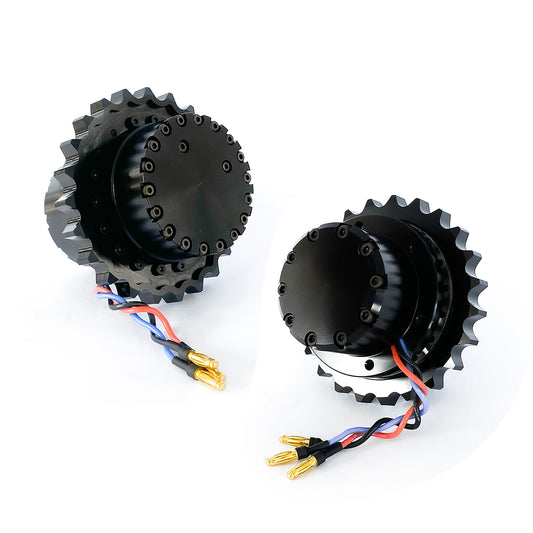 TOUCAN RC HOBBY Cut Model 60A Brushless ESC Planet Gear Metal Drive Wheel Brushless Motor for 1/12 1/14 Remote Control Hydraulic Excavator Construction Vehicles LR914