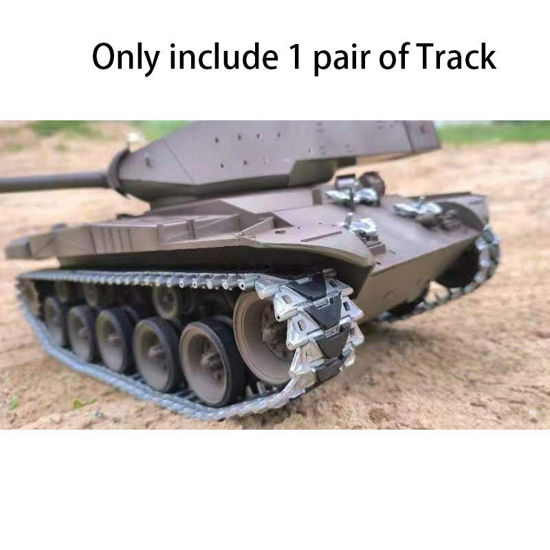 RC Tank 1Pair Metal Tracks With Double Side Rubber for 1/16 Heng Long USA M41A3 Walker Bulldog Radio Control Tanks 3839