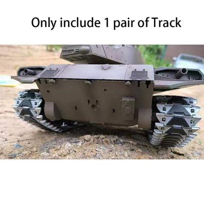 RC Tank 1Pair Metal Tracks With Double Side Rubber for 1/16 Heng Long USA M41A3 Walker Bulldog Radio Control Tanks 3839