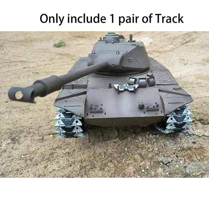 RC Tank 1Pair Metal Tracks With Double Side Rubber for 1/16 Heng Long USA M41A3 Walker Bulldog Radio Control Tanks 3839