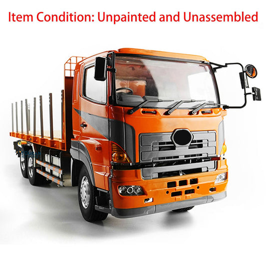 TOUCAN RC HOBBY LESU 1/14 RC 6*4 Flatbed Lorry Trailer for RC Tractor Truck Motor Servo Radio Metal Chassis LED Light sound System