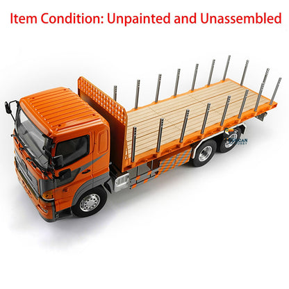 TOUCAN RC HOBBY LESU 1/14 RC 6*4 Flatbed Lorry Trailer for RC Tractor Truck Motor Servo Radio Metal Chassis LED Light sound System