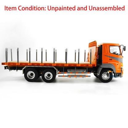 TOUCAN RC HOBBY LESU 1/14 RC 6*4 Flatbed Lorry Trailer for RC Tractor Truck Motor Servo Radio Metal Chassis LED Light sound System