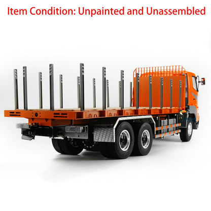 TOUCAN RC HOBBY LESU 1/14 RC 6*4 Flatbed Lorry Trailer for RC Tractor Truck Motor Servo Radio Metal Chassis LED Light sound System