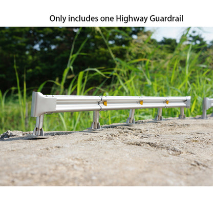 Metall-Autobahn-Leitplanke, Straßensperre, Autobahnzaun für 1/14 RC-Traktor, Fernbedienung, LKW, Auto, Geländewagen, Hobby-Modell