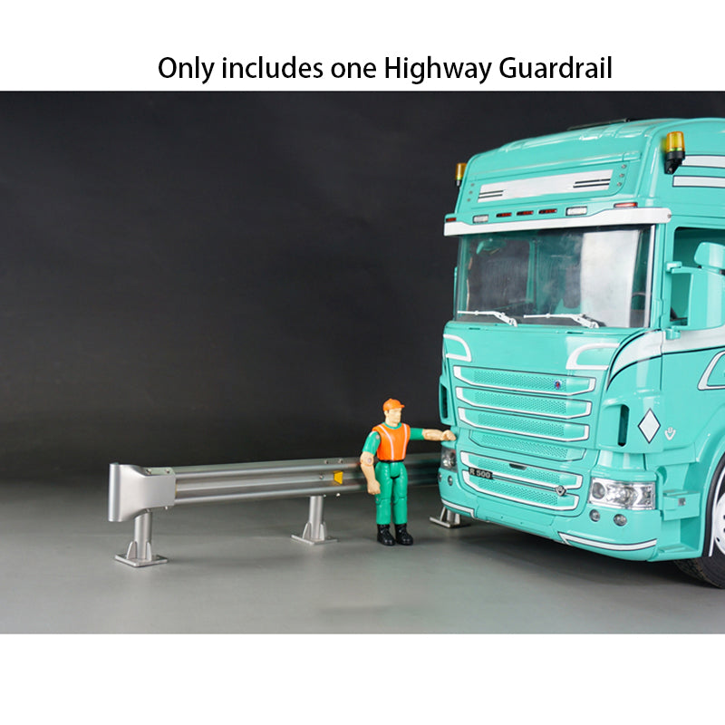 Metall-Autobahn-Leitplanke, Straßensperre, Autobahnzaun für 1/14 RC-Traktor, Fernbedienung, LKW, Auto, Geländewagen, Hobby-Modell