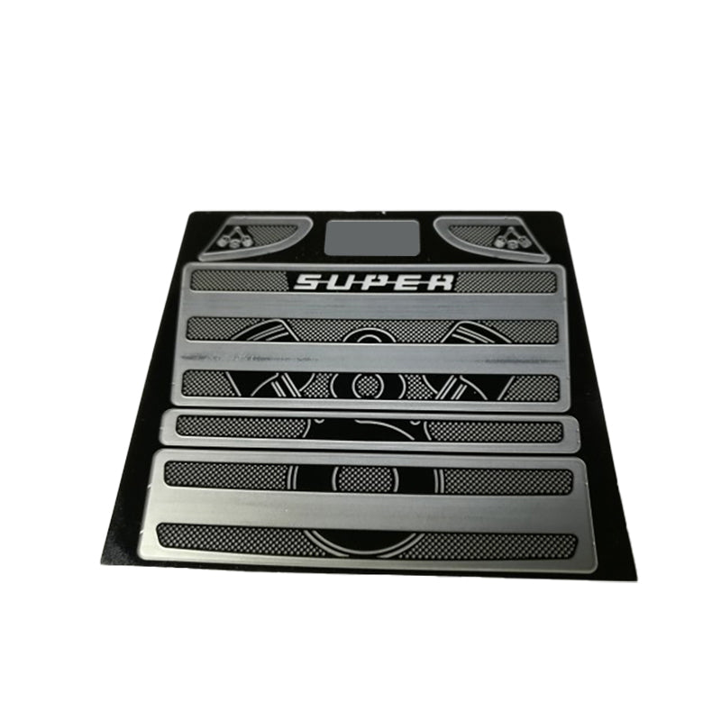 Dekoratives Luftgitter für die Metallkabine für Degree 1/14 RC-Auto-Hobby-Modell 470 620 Fernbedienungs-LKW DIY-Zubehör Ersatzteile