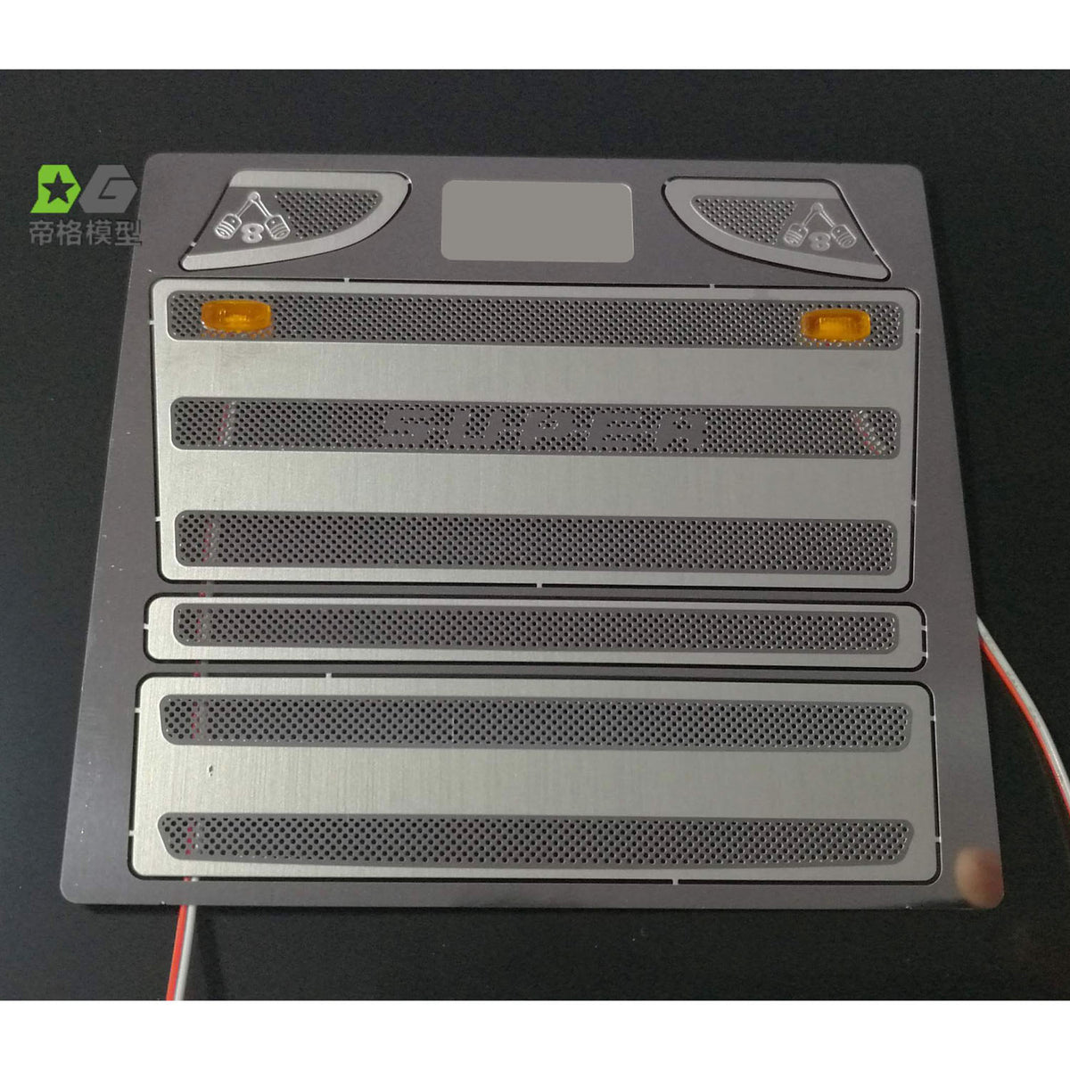 TOUCAN RC HOBBY Decorative Air Grille Metal Cabin Parts for 1/14 RC Tractor Truck R470 R620 Radio Controlled Electric Car Hobby Model