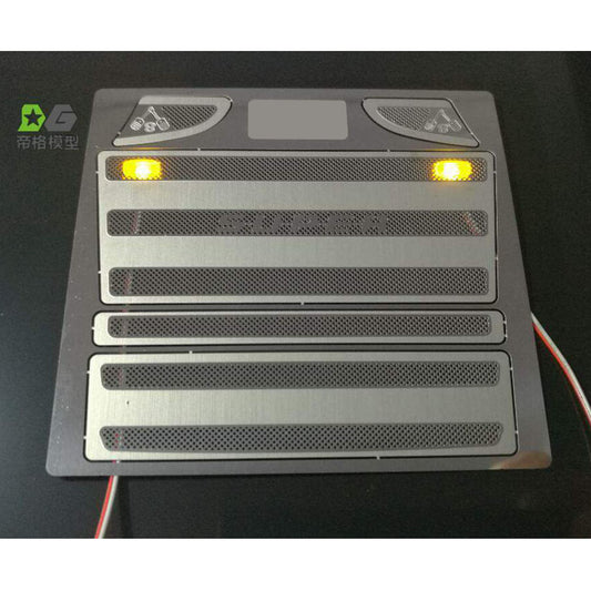 Dekorative Luftgitter-Kabinenteile aus Metall für 1/14 RC-Sattelzugmaschine R470 R620, ferngesteuertes Elektroauto, Hobbymodell