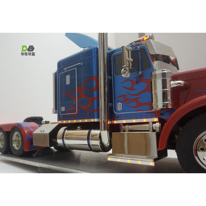 Metall Anti-Rutsch-Platte Seitenlichtleiste LED-Leuchten für 1/14 56301 RC Traktor LKW Funkgesteuertes Automodell Ersatzteile Zubehör