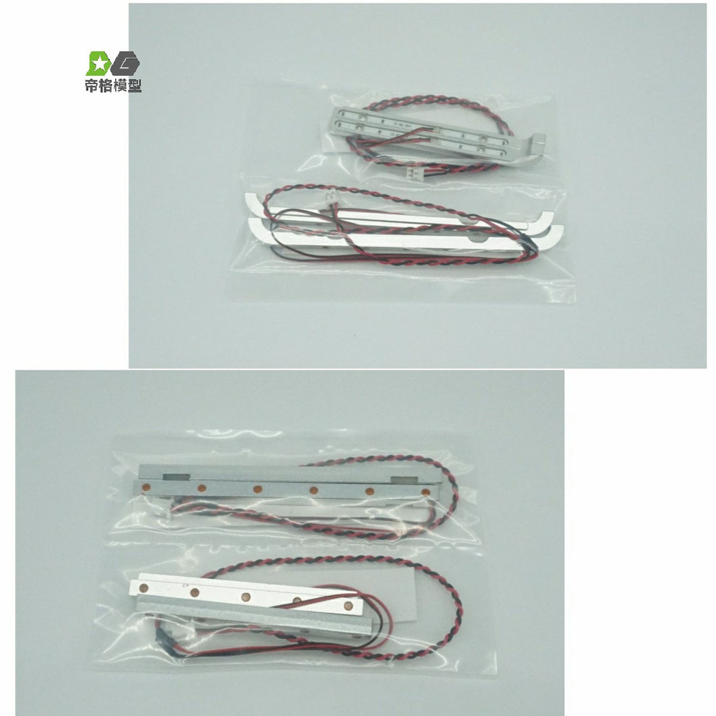 Metall Anti-Rutsch-Platte Seitenlichtleiste LED-Leuchten für 1/14 56301 RC Traktor LKW Funkgesteuertes Automodell Ersatzteile Zubehör