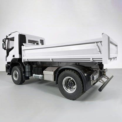MD 1/14 4x2 RC Hydraulic Tipper Truck 2-Speed Gearbox FlySky ST8 Remote Control Motor Differential Lock Model for Sales