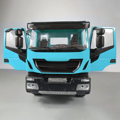 MD 1/14 4x2 RC Hydraulic Tipper Truck 2-Speed Gearbox FlySky ST8 Remote Control Motor Differential Lock Model for Sales