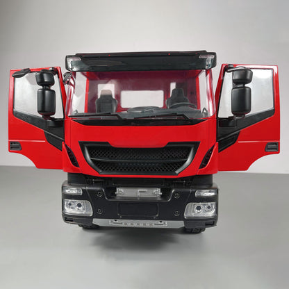 MD 1/14 4x2 RC Hydraulic Tipper Truck 2-Speed Gearbox FlySky ST8 Remote Control Motor Differential Lock Model for Sales
