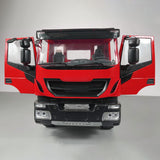 MD 1/14 4x2 RC Hydraulic Tipper Truck 2-Speed Gearbox FlySky ST8 Remote Control Motor Differential Lock Model for Sales