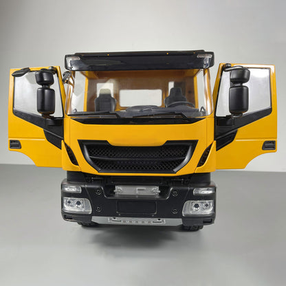 MD 1/14 4x2 RC Hydraulic Tipper Truck 2-Speed Gearbox FlySky ST8 Remote Control Motor Differential Lock Model for Sales