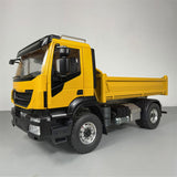 MD 1/14 4x2 RC Hydraulic Tipper Truck 2-Speed Gearbox FlySky ST8 Remote Control Motor Differential Lock Model for Sales