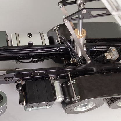 1/14 6x4 Hydraulische RC Muldenkipper CNC-Achsen Ferngesteuertes Metallkipperauto Spielzeug Hobbymodell für Erwachsene Kinder