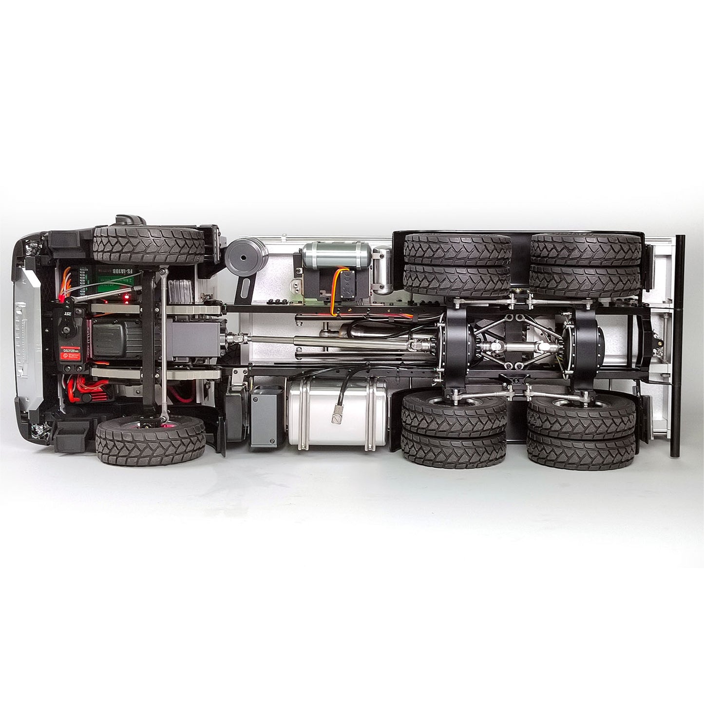 1/14 6x4 Hydraulische RC Muldenkipper CNC-Achsen Ferngesteuertes Metallkipperauto Spielzeug Hobbymodell für Erwachsene Kinder