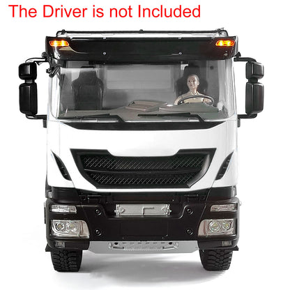 MD 1/14 6x6 Metal RC Hydraulic Dump Truck 2 Speed Gearbox FlySky ST8 Remote Controller for Construction Model Collectors