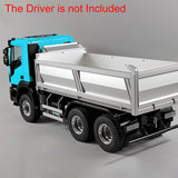 MD 1/14 6x6 Metal RC Hydraulic Dump Truck 2 Speed Gearbox FlySky ST8 Remote Controller for Construction Model Collectors