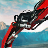 1/14 8x8 Metal RC Hydraulic Crane Dump Car PL18EV Radio Control Tipper Truck Emulated DIY Model Toy Vehicle Painted Assembled