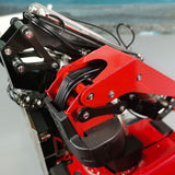 1/14 8x8 Metal RC Hydraulic Crane Dump Car PL18EV Radio Control Tipper Truck Emulated DIY Model Toy Vehicle Painted Assembled